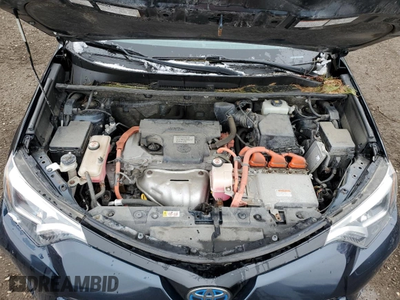2018 Toyota RAV4 Hybrid SE with VIN JTMJJREV6JD225530, listed as a Copart auction lot 52000985 with 150,642 mi miles and Salvage title. Bid and sale history available at DreamBid. Image 12.