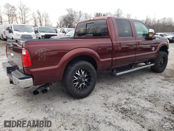 2016 Ford Super Duty F-250 SRW Lariat with VIN 1FT7W2BT6GEA42153, listed as a Copart auction lot 48861905 with 99,361 mi miles and Salvage Title. Bid and sale history available at carsss.com. Image 3.
