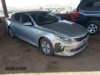2017 Kia Optima with VIN KNAGT4LE7H5011951, listed as a IAAI auction lot 42693488 with 91,497 mi miles and . Bid and sale history available at DreamBid. Image 1.