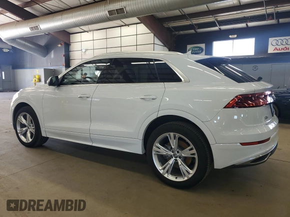2019 Audi Q8 Premium z VIN WA1AVAF19KD010981, wystawiony jako Copart lot #48662215 z przebiegiem 84 783 mil mil oraz Czysty tytuł • Clean title. Historia ofert i sprzedaży dostępna na DreamBid. Obrazek 2.