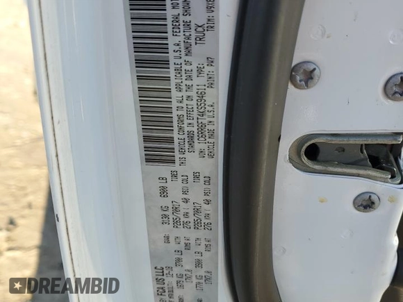 2019 Ram 1500 Classic Tradesman with VIN 1C6RR6FT4KS594611, listed as a Copart auction lot 83687574 with 43,550 mi miles and Salvage Title. Bid and sale history available at carsss.com. Image 13.