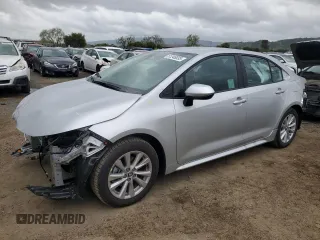 2025 Toyota Corolla LE with VIN 5YFB4MDE2SP266977, listed as a Copart auction lot 51248035 with 507 mi miles and Salvage Title. Bid and sale history available at carsss.com. Image 1.