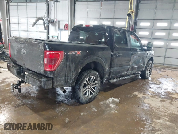 2021 Ford F-150 XL with VIN 1FTFW1E56MFC60361, listed as a IAAI auction lot 41567363 with 31,092 mi miles and . Bid and sale history available at DreamBid. Image 4.