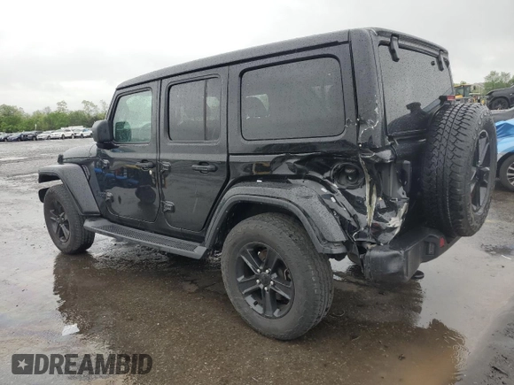 2022 Jeep Wrangler Unlimited Sahara with VIN 1C4HJXEGXNW211886, listed as a Copart auction lot 54877645 with 64,815 mi miles and Salvage title. Bid and sale history available at DreamBid. Image 2.