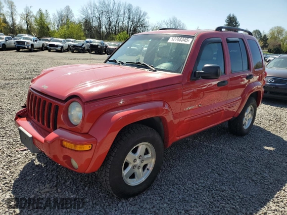 2002 Jeep Liberty Limited with VIN 1J8GL58K42W328443, listed as a Copart auction lot 52768345 with 218,459 mi miles and Salvage title. Bid and sale history available at DreamBid. Image 1.