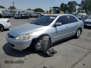 2003 Honda Accord LX with VIN 3HGCM56313G704600, listed as a Copart auction lot 64338655 with 214,513 mi miles and Salvage title. Bid and sale history available at DreamBid. Image 1.