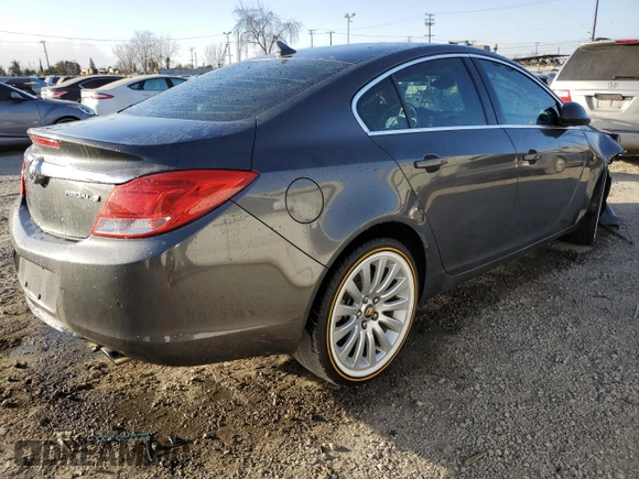 2011 Buick Regal CXL Turbo TO1 with VIN W04GV5EV5B1140439, listed as a Copart auction lot 41650095 with 135,491 mi miles and Salvage Title. Bid and sale history available at carsss.com. Image 3.