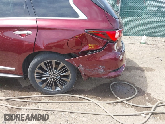 2019 Infiniti QX60 Luxe with VIN 5N1DL0MM5KC515014, listed as a IAAI auction lot 42073879 with 100,566 mi miles and . Bid and sale history available at DreamBid. Image 6.