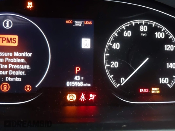 2019 Honda Accord Touring with VIN 1HGCV2F99KA025915, listed as a IAAI auction lot 41797268 with 15,968 mi miles and . Bid and sale history available at DreamBid. Image 7.