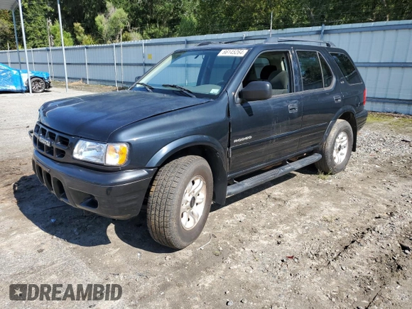 2002 Isuzu Rodeo S z VIN 4S2CK58W924321032, wystawiony jako Copart lot #66145264 z przebiegiem 184 325 mil mil oraz Szkody całkowita. Historia ofert i sprzedaży dostępna na DreamBid. Obrazek 1.