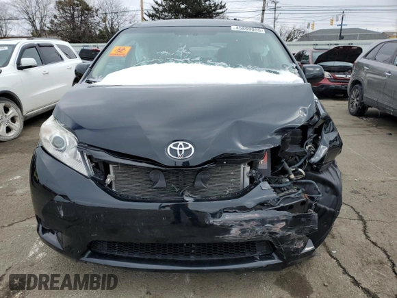 2017 Toyota Sienna LE with VIN 5TDJZ3DC7HS185821, listed as a Copart auction lot 45869055 with 99,169 mi miles and Salvage Title. Bid and sale history available at carsss.com. Image 5.