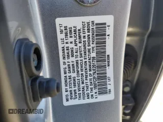 2018 Honda Civic EX with VIN 19XFC2F79JE201759, listed as a Copart auction lot 50547075 with 64,217 mi miles and Clean Title. Bid and sale history available at DreamBid. Image 12.
