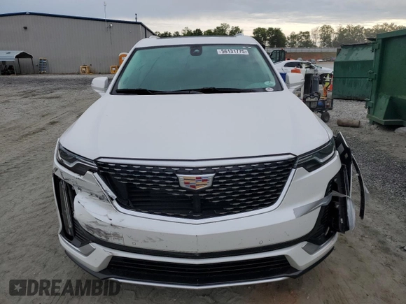 2021 Cadillac XT6 Premium Luxury with VIN 1GYKPCRS8MZ185422, listed as a Copart auction lot 56131775 with 62,043 mi miles and Salvage title. Bid and sale history available at DreamBid. Image 5.