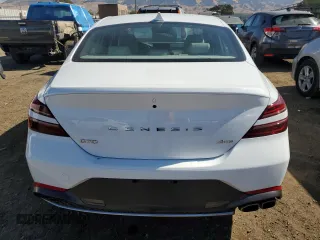 2023 Genesis G70 2.0T with VIN KMTG34TA0PU116515, listed as a Copart auction lot 70511154 with 11,942 mi miles and Salvage Title. Bid and sale history available at carsss.com. Image 6.