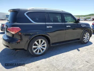 2014 Infiniti QX80 with VIN JN8AZ2NEXE9064208, listed as a Copart auction lot 57646125 with 181,361 mi miles and Clean title. Bid and sale history available at DreamBid. Image 3.