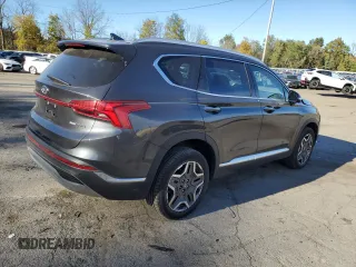 2023 Hyundai Santa Fe Hybrid Limited with VIN 5NMS5DA1XPH009646, listed as a Copart auction lot 76466614 with 3,942 mi miles and Salvage Title. Bid and sale history available at carsss.com. Image 3.