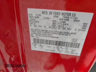 2010 Ford F-150 XL with VIN 1FTEX1E8XAFB25494, listed as a IAAI auction lot 42048597 with 245,054 mi miles. Bid and sale history available at carsss.com. Image 9.