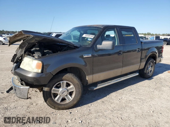 2005 Ford F-150 XLT with VIN 1FTRW12W65KD95732, listed as a Copart auction lot 48598155 with 195,368 mi miles and Salvage Title. Bid and sale history available at DreamBid. Image 1.