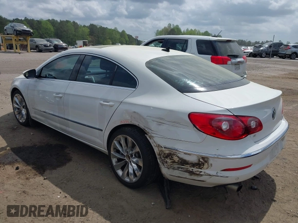 2012 Volkswagen CC VR6 Executive 4Motion with VIN WVWGU7AN8CE527488, listed as a IAAI auction lot 41967377 with 109,609 mi miles. Bid and sale history available at carsss.com. Image 3.