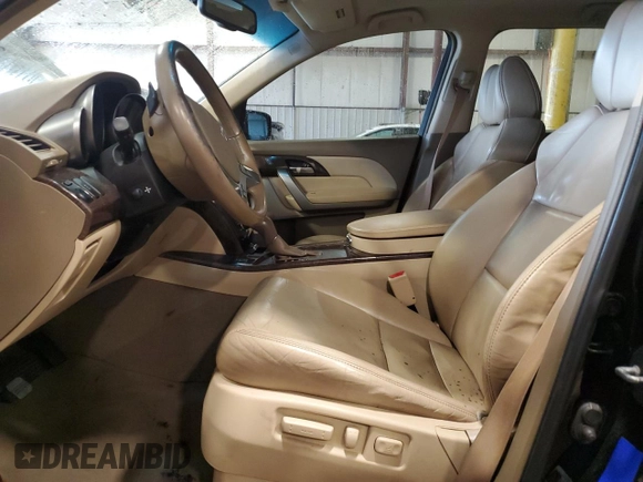 2012 Acura MDX Tech/Entertainment Pkg with VIN 2HNYD2H43CH503400, listed as a Copart auction lot 47186095 with 0 mi miles and Salvage Title. Bid and sale history available at carsss.com. Image 7.