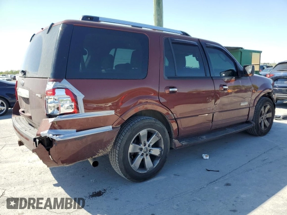 2008 Ford Expedition Limited with VIN 1FMFU19558LA46223, listed as a Copart auction lot 53288565 with 274,586 mi miles and Salvage title. Bid and sale history available at DreamBid. Image 3.