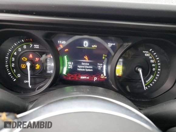2024 Jeep Wrangler Sahara с VIN 1C4RJXP60RW257385, выставлен на аукционе Copart как лот 52192275 с пробегом 20 899 миль миль и Списание • Salvage title. История ставок и продаж доступна на DreamBid. Изображение 9.