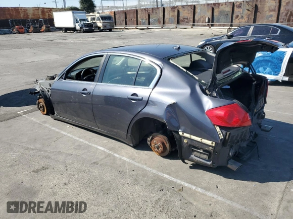 2012 Infiniti G25 Journey with VIN JN1DV6AP6CM700137, listed as a Copart auction lot 48563095 with Not Provided miles and Salvage Title. Bid and sale history available at carsss.com. Image 2.