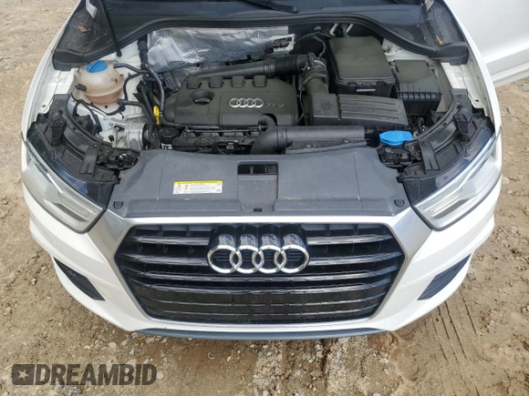 2016 Audi Q3 Premium Plus with VIN WA1BFCFS7GR014866, listed as a Copart auction lot 52479085 with 107,570 mi miles and Salvage title. Bid and sale history available at DreamBid. Image 13.