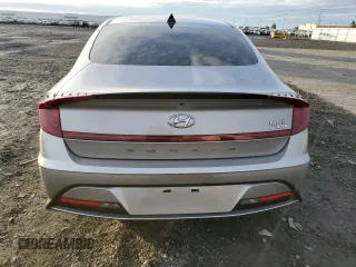 2020 Hyundai Sonata Hybrid Blue with VIN KMHL24JJXLA013810, listed as a Copart auction lot 85705614 with 211,019 mi miles and Clean Title. Bid and sale history available at carsss.com. Image 6.