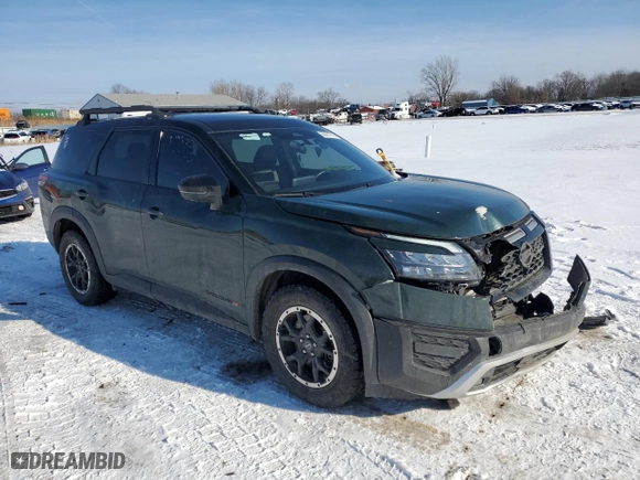 2023 Nissan Pathfinder Rock Creek with VIN 5N1DR3BD6PC210373, listed as a Copart auction lot 88901015 with 121891 miles and Salvage Title. Bid and sale history available at carsss.com. Image 4.