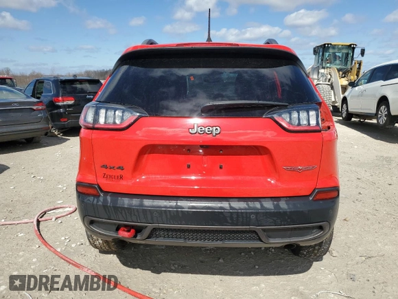 2019 Jeep Cherokee Trailhawk Elite with VIN 1C4PJMBX3KD103406, listed as a Copart auction lot 50162595 with 58,259 mi miles and Clean Title. Bid and sale history available at carsss.com. Image 6.
