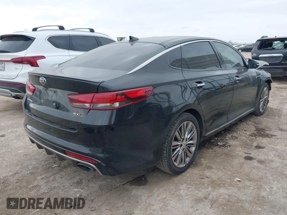 2016 Kia Optima SXL Turbo with VIN 5XXGV4L2XGG120045, listed as a IAAI auction lot 41511829 with 107,760 mi miles. Bid and sale history available at carsss.com. Image 4.