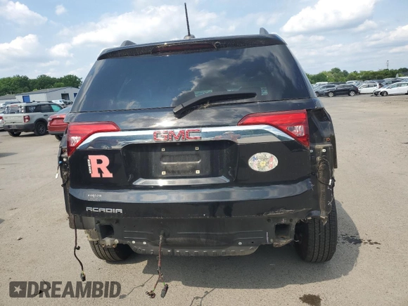 2018 GMC Acadia SLE with VIN 1GKKNLLS7JZ144042, listed as a Copart auction lot 57464704 with 123,204 mi miles and Salvage Title. Bid and sale history available at DreamBid. Image 6.