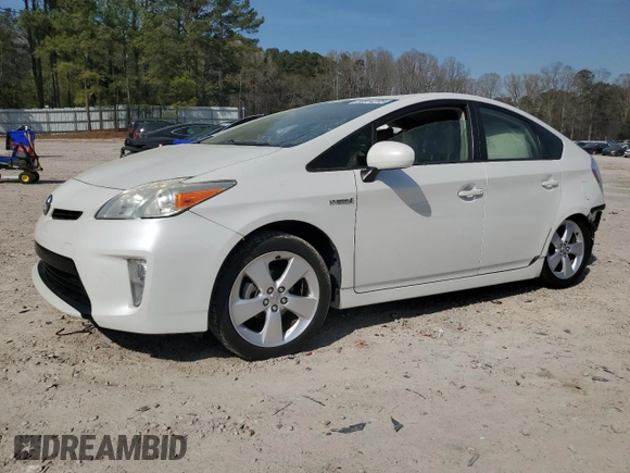 2014 Toyota Prius Four with VIN JTDKN3DU5E0358694, listed as a Copart auction lot 50814205 with Not Provided miles and Salvage Title. Bid and sale history available at DreamBid. Image 1.