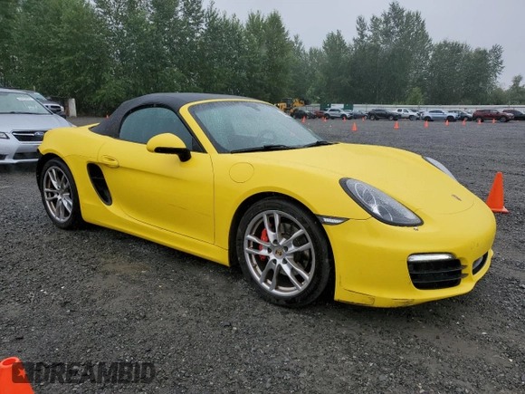 2013 Porsche Boxster S with VIN WP0CB2A87DS130116, listed as a Copart auction lot 64066325 with 53,872 mi miles and Salvage title. Bid and sale history available at DreamBid. Image 4.