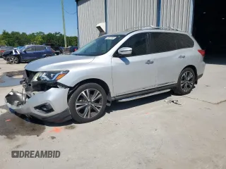 2019 Nissan Pathfinder SL with VIN 5N1DR2MN0KC603231, listed as a Copart auction lot 50697305 with 105,717 mi miles and Salvage Title. Bid and sale history available at carsss.com. Image 1.