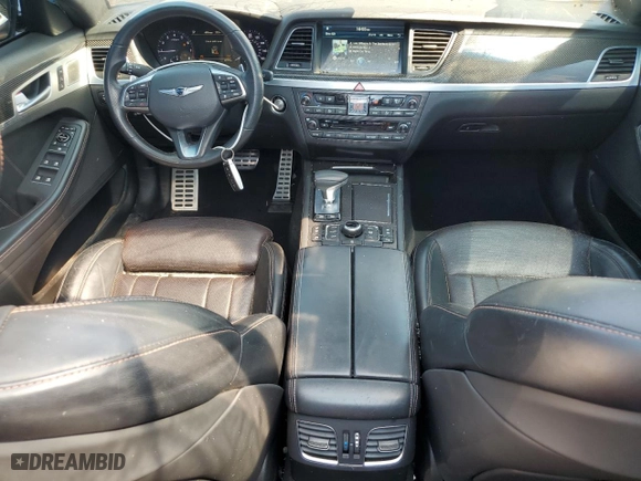 2018 Genesis G80 3.3T Sport with VIN KMHGN4JB8JU226624, listed as a Copart auction lot 66974224 with 67,392 mi miles and Salvage Title. Bid and sale history available at carsss.com. Image 8.