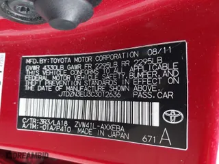 2012 Toyota Prius v Two with VIN JTDZN3EU3C3012636, listed as a IAAI auction lot 41485685 with 186,053 mi miles. Bid and sale history available at carsss.com. Image 9.