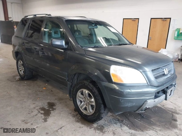 2005 Honda Pilot EX-L with RES with VIN 2HKYF18655H521175, listed as a IAAI auction lot 41490812 with 357,033 mi miles. Bid and sale history available at carsss.com. Image 1.