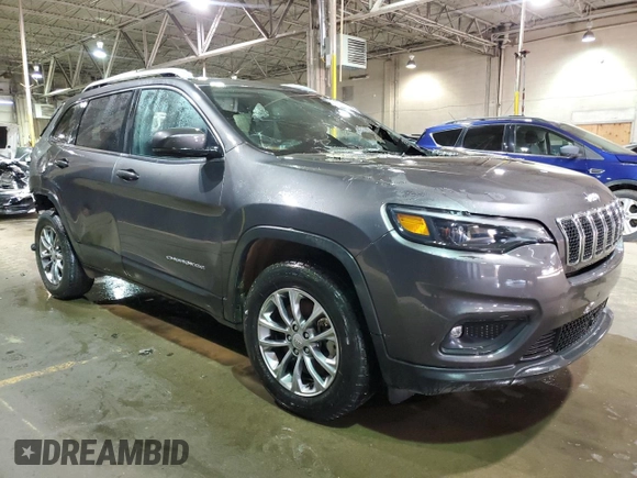 2021 Jeep Cherokee Latitude Lux z VIN 1C4PJMMX2MD102019, wystawiony jako Copart lot #49060065 z przebiegiem Nie podano mil oraz Czysty tytuł • Clean title. Historia ofert i sprzedaży dostępna na DreamBid. Obrazek 4.