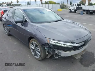 2018 Honda Clarity with VIN JHMZC5F10JC021702, listed as a IAAI auction lot 42236170 with 161,528 mi miles and . Bid and sale history available at DreamBid. Image 1.