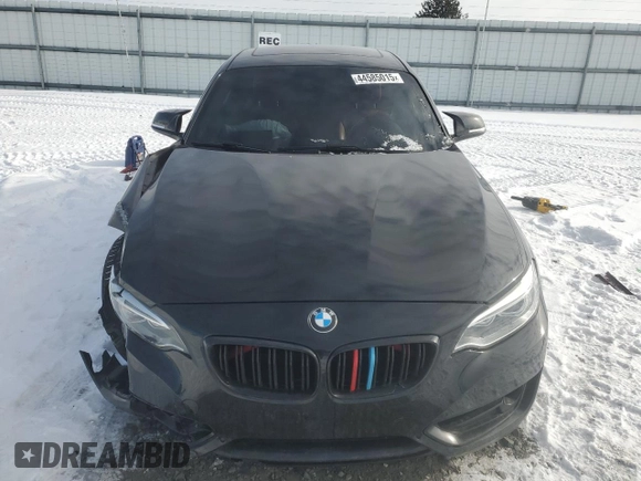 2017 BMW 2 Series 230i with VIN WBA2F9C39HV664732, listed as a Copart auction lot 44585015 with 88,917 mi miles and Salvage title. Bid and sale history available at DreamBid. Image 5.