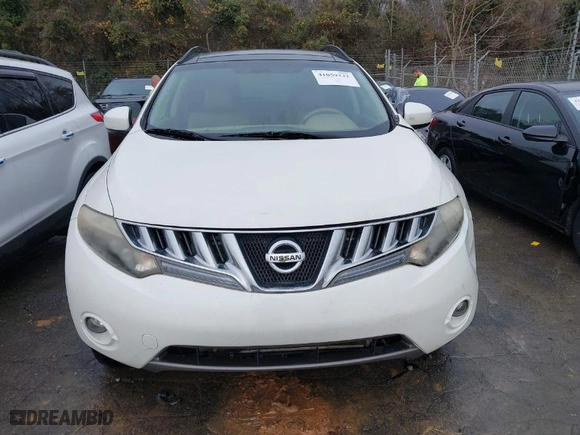 2009 Nissan Murano S with VIN JN8AZ18U09W027706, listed as a IAAI auction lot 41059332 with 197,968 mi miles. Bid and sale history available at carsss.com. Image 12.