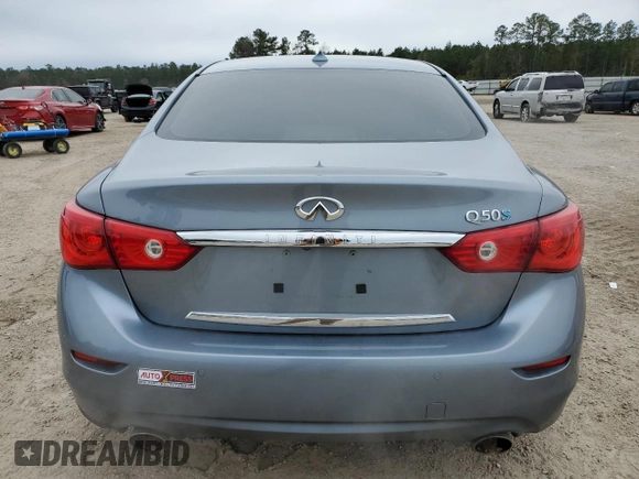 2014 Infiniti Q50 Hybrid Sport with VIN JN1AV7AP5EM690955, listed as a Copart auction lot 85952704 with 102,810 mi miles and Clean Title. Bid and sale history available at carsss.com. Image 6.