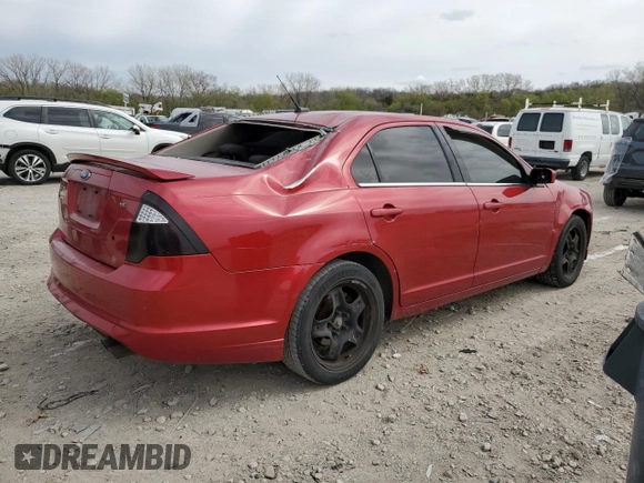 2010 Ford Fusion SE with VIN 3FAHP0HA8AR296310, listed as a Copart auction lot 50869365 with 255,063 mi miles and Salvage Title. Bid and sale history available at carsss.com. Image 3.