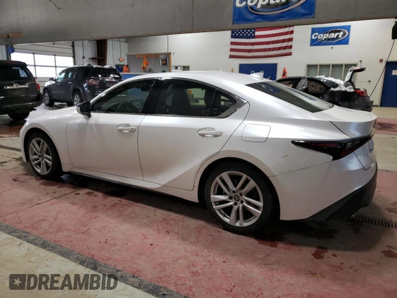 2021 Lexus IS with VIN JTHC81F20M5047119, listed as a Copart auction lot 87602185 with 16,575 mi miles and Salvage Title. Bid and sale history available at carsss.com. Image 2.