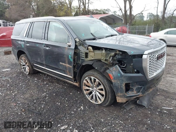 2021 GMC Yukon Denali with VIN 1GKS2DKL8MR382804, listed as a IAAI auction lot 41903616 with 35,296 mi miles. Bid and sale history available at carsss.com. Image 1.