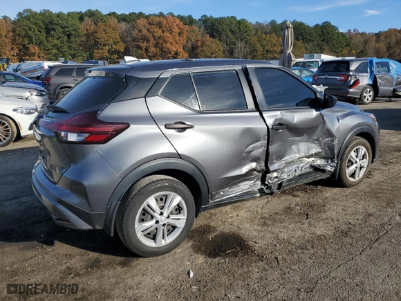 2022 Nissan Kicks S with VIN 3N1CP5BV9NL521374, listed as a Copart auction lot 84773354 with 34,984 mi miles and Salvage Title. Bid and sale history available at carsss.com. Image 3.