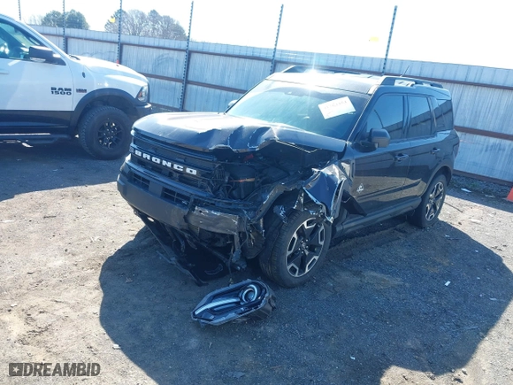 2021 Ford Bronco Sport Outer Banks with VIN 3FMCR9C68MRA42733, listed as a IAAI auction lot 41763454 with 85,049 mi miles. Bid and sale history available at carsss.com. Image 6.