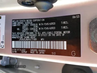 2023 Toyota 4Runner Limited z VIN JTEKU5JR6P6171989, wystawiony jako Copart lot #57337795 z przebiegiem 14 908 mil mil oraz Szkoda całkowita • Salvage title. Historia ofert i sprzedaży dostępna na DreamBid. Obrazek 13.